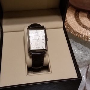 Burberry cream colored face Stainless Steel bezel